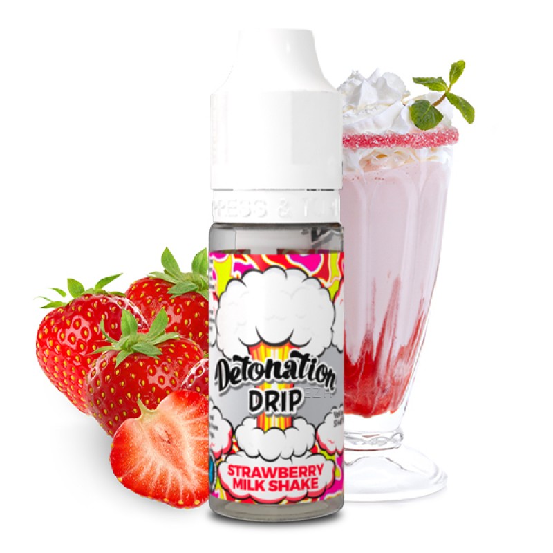 DETONATION DRIP Strawberry Milk Shake Aroma 10ml DETONATION DRIP Strawberry Milk Shake Aroma 10ml