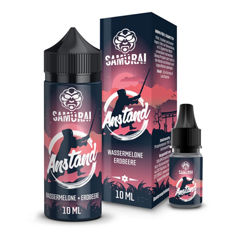 SAMURAI VAPING Anstand Aroma 10ml SAMURAI VAPING Anstand Aroma 10ml