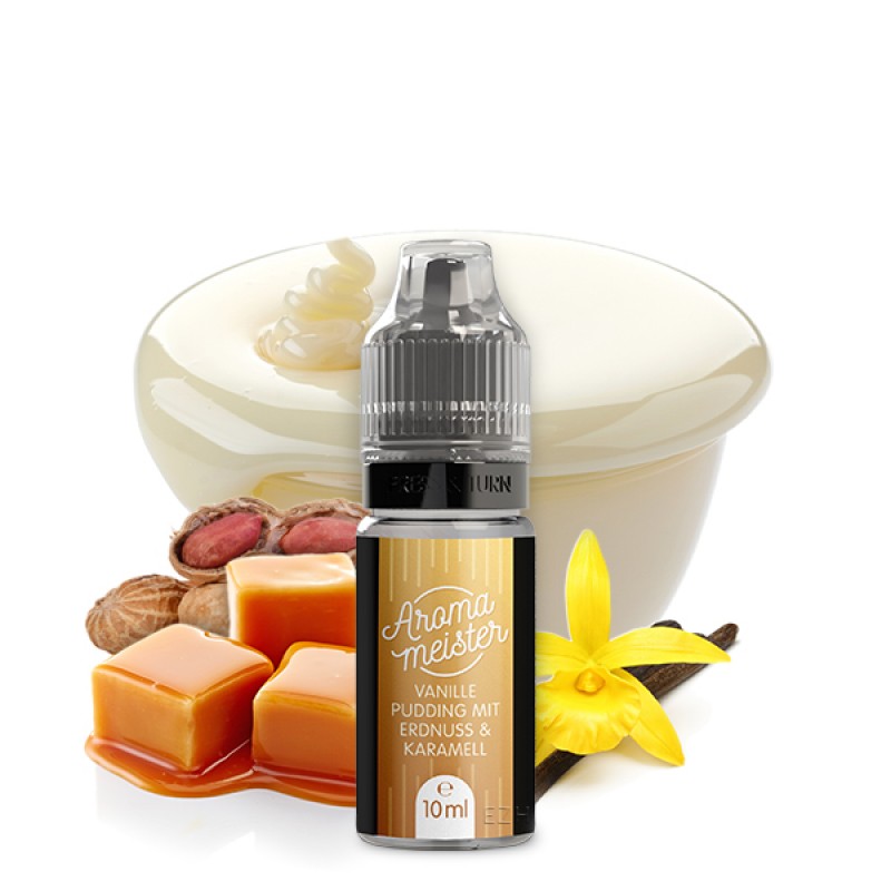 AROMAMEISTER Vanillepudding mit Erdnuss & Karamell Aroma 10ml AROMAMEISTER Vanillepudding mit Erdnuss & Karamell Aroma 10ml