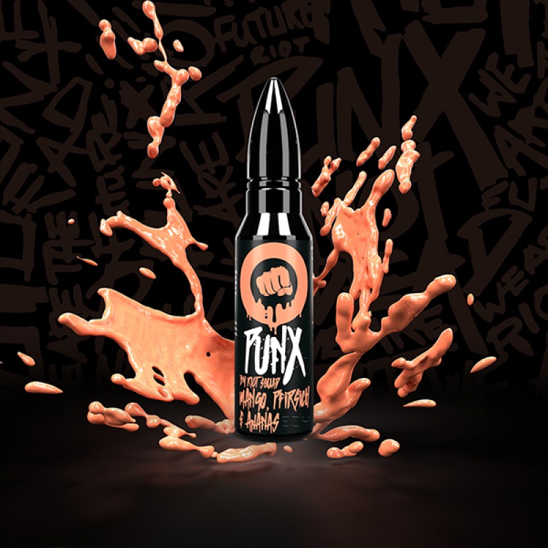 RIOT SQUAD PUNX Mango, Pfirsich und Ananas Aroma 15ml RIOT SQUAD PUNX Mango, Pfirsich und Ananas Aroma 15ml