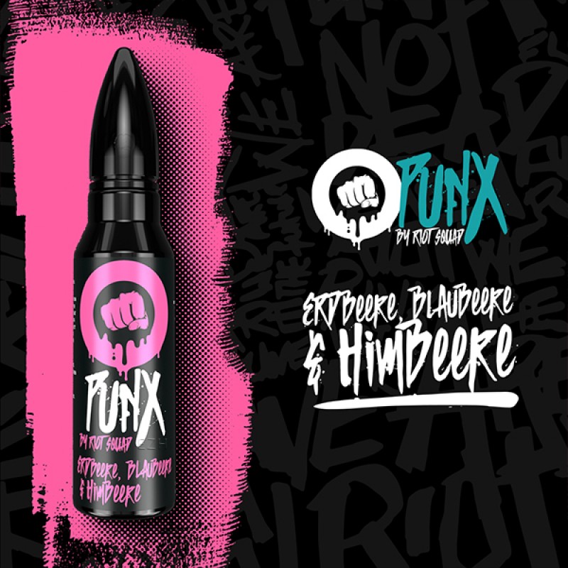 RIOT SQUAD PUNX Schwarze Johannisbeere und Wassermelone Aroma 15ml RIOT SQUAD PUNX Schwarze Johannisbeere und Wassermelone Aroma 15ml