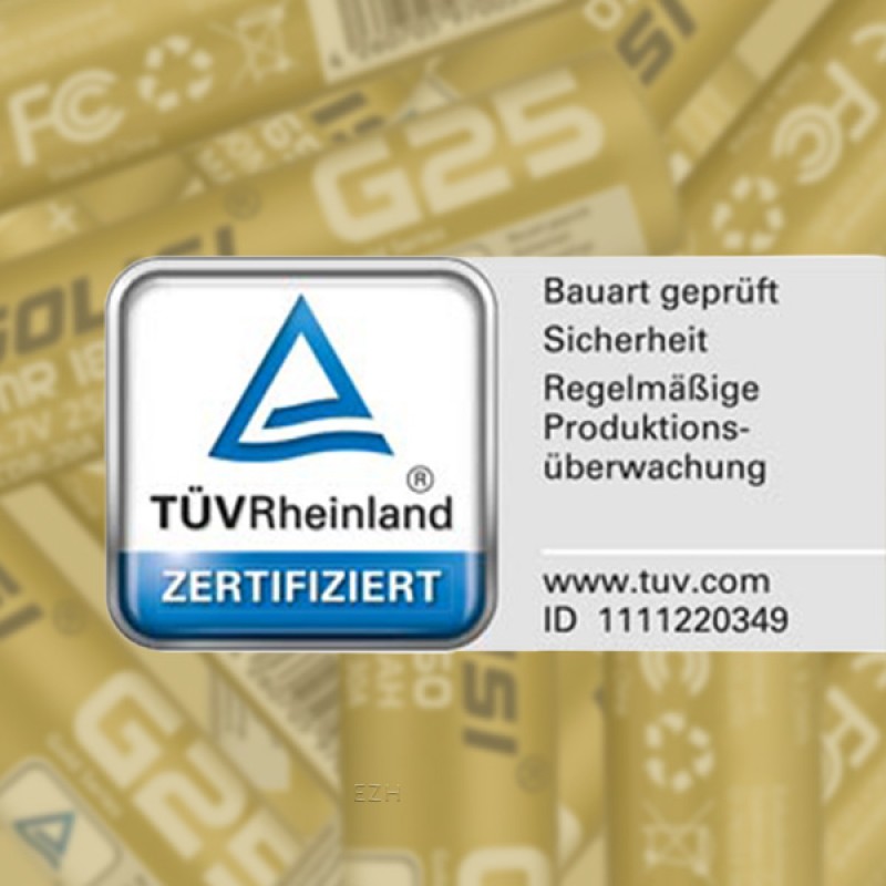 Golisi G25 18650 20A 2500mAh Akku Golisi G25 18650 20A 2500mAh Akku