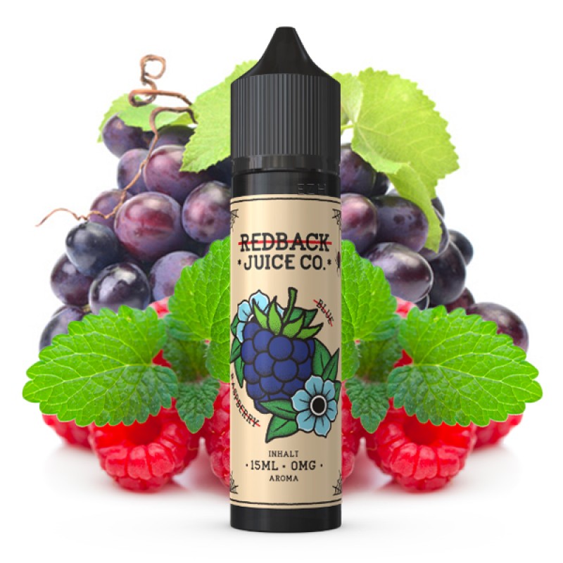 REDBACK JUICE CO. Blaue Himbeere Aroma 15ml REDBACK JUICE CO. Blaue Himbeere Aroma 15ml