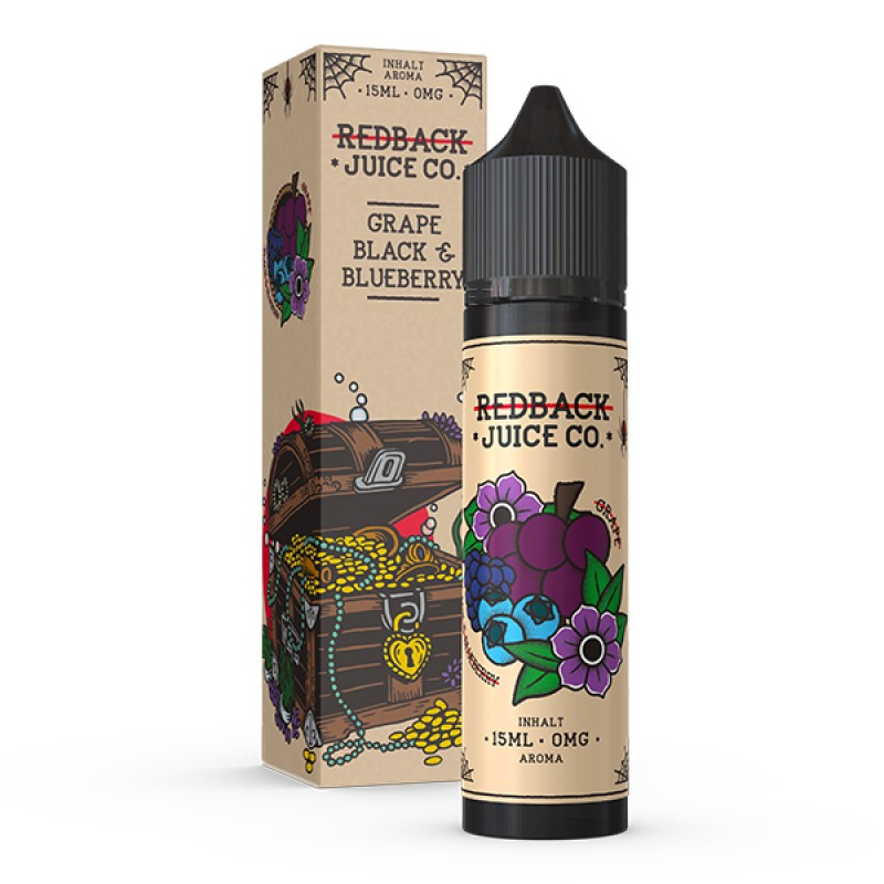 REDBACK JUICE CO. Traube, Brombeere & Heidelbeere Aroma 15ml REDBACK JUICE CO. Traube, Brombeere & Heidelbeere Aroma 15ml