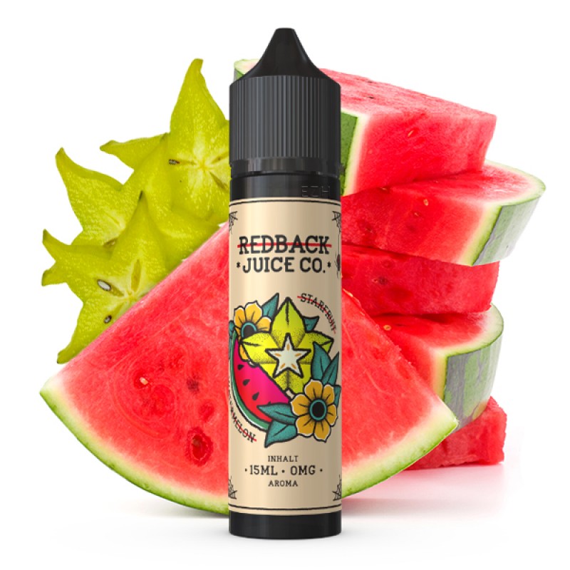 REDBACK JUICE CO. Sternfrucht & Wassermelone Aroma 15ml REDBACK JUICE CO. Sternfrucht & Wassermelone Aroma 15ml