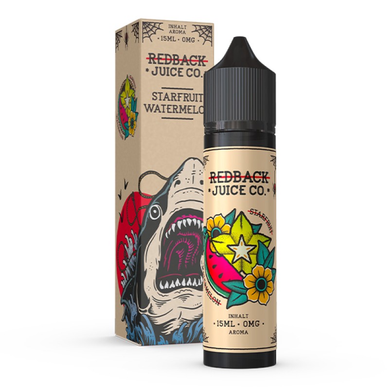 REDBACK JUICE CO. Sternfrucht & Wassermelone Aroma 15ml REDBACK JUICE CO. Sternfrucht & Wassermelone Aroma 15ml