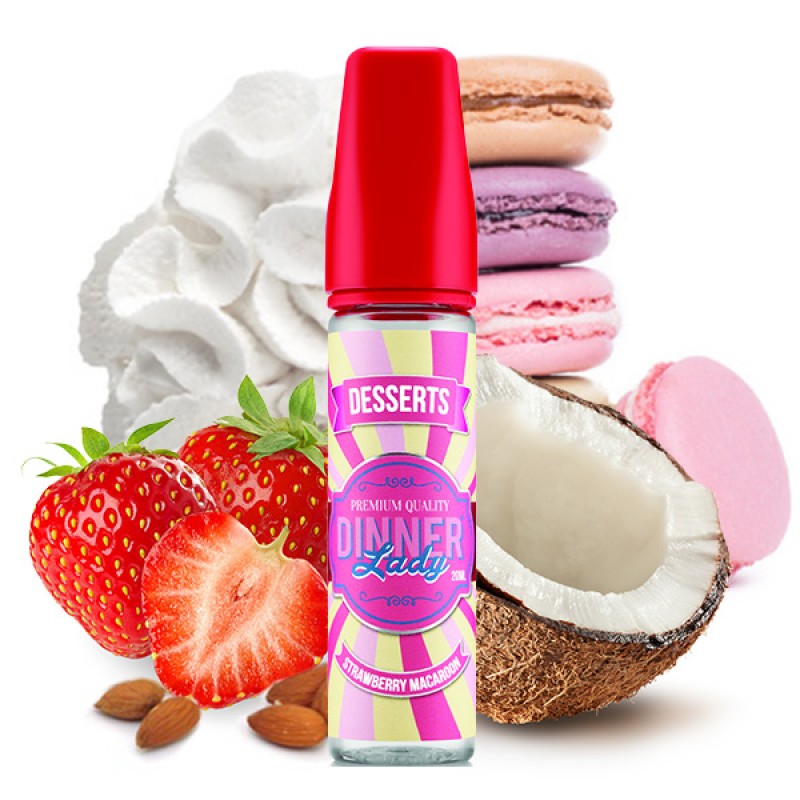 DINNER LADY DESSERT Strawberry Macarons Aroma 20 ml DINNER LADY DESSERT Strawberry Macarons Aroma 20 ml