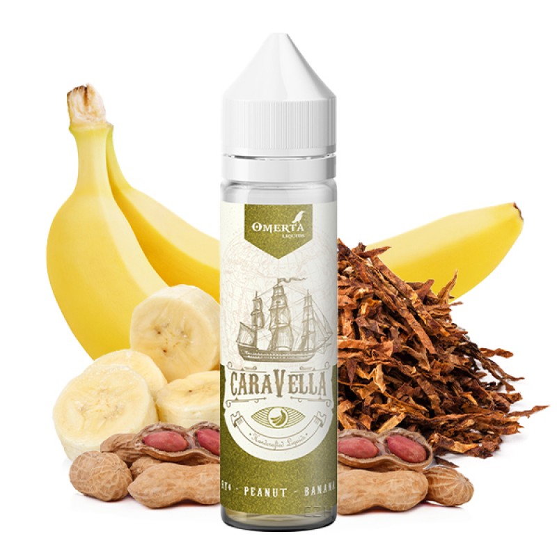 CARAVELLA by Omerta Liquids RY4 Peanut Banana Aroma 20ml CARAVELLA by Omerta Liquids RY4 Peanut Banana Aroma 20ml