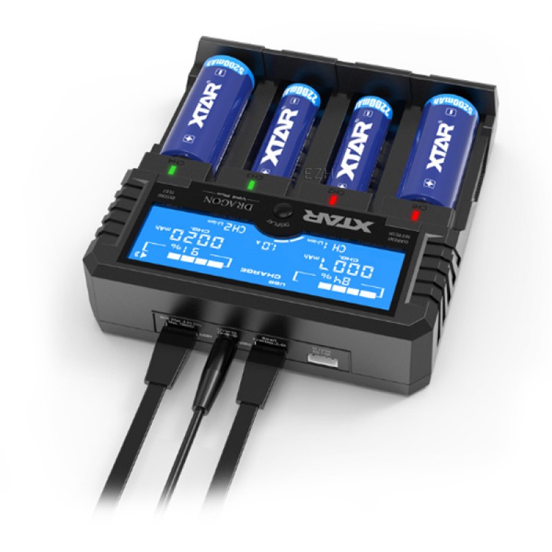 XTAR Dragon VP4 Plus Ladegerät XTAR Dragon VP4 Plus Ladegerät