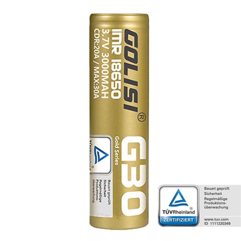 Golisi G30 18650 20A 3000mAh Akku Golisi G30 18650 20A 3000mAh Akku