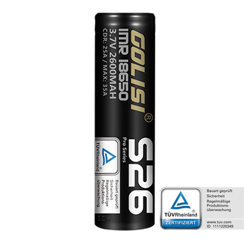 Golisi S26 18650 35A 2600mAh Akku Golisi S26 18650 35A 2600mAh Akku