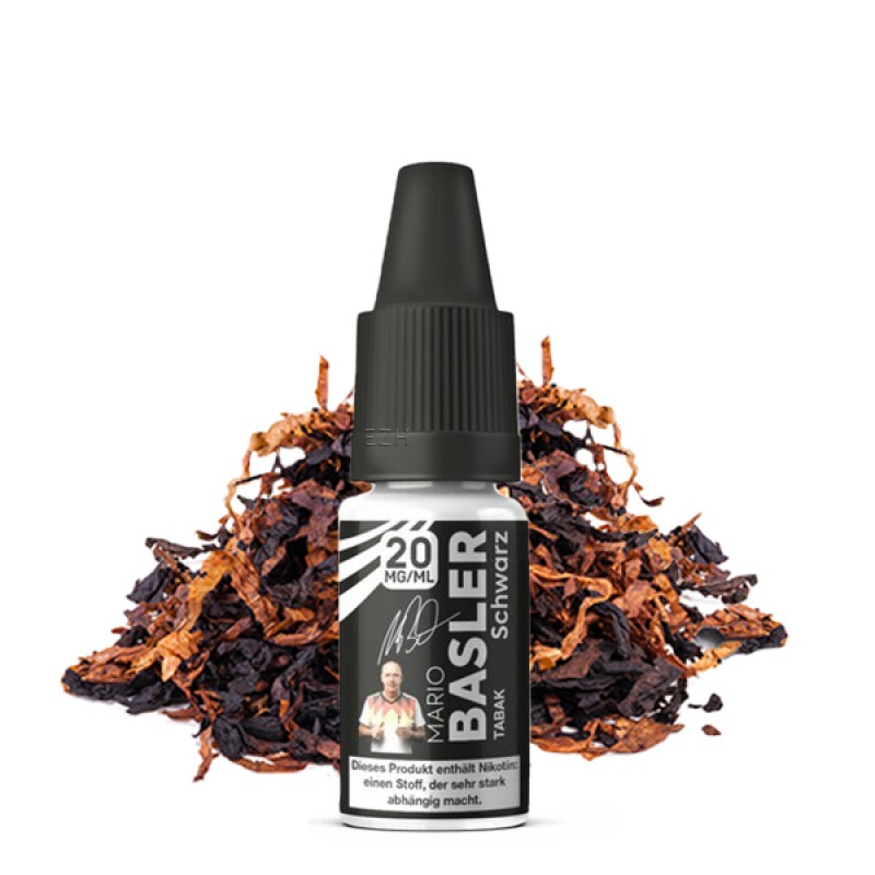 MARIO BASLER Schwarz Nikotinsalz Liquid 10 ml MARIO BASLER Schwarz Nikotinsalz Liquid 10 ml