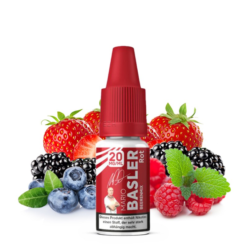 MARIO BASLER Rot Nikotinsalz Liquid 10 ml MARIO BASLER Rot Nikotinsalz Liquid 10 ml
