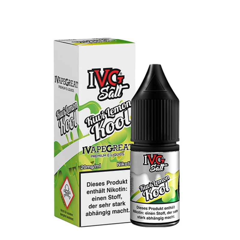 IVG Kiwi Lemon Kool Nikotinsalz Liquid 10 ml IVG Kiwi Lemon Kool Nikotinsalz Liquid 10 ml
