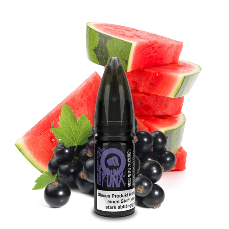 RIOT SQUAD PUNX Schwarze Johannisbeere und Wassermelone Nikotinsalz Liquid 10 ml