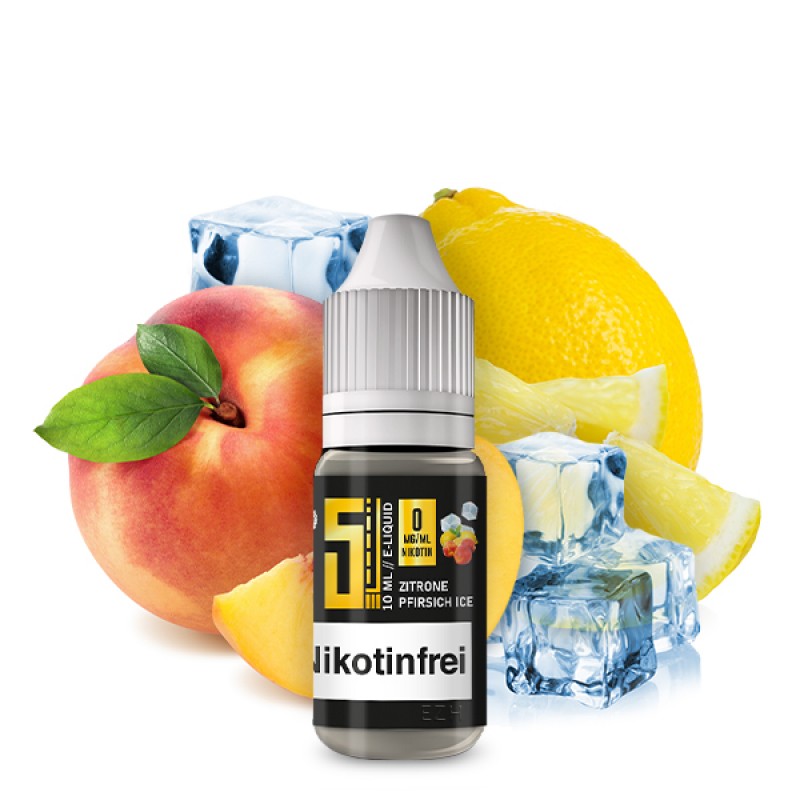 5 EL Zitrone Pfirsich Ice Liquid 10ml