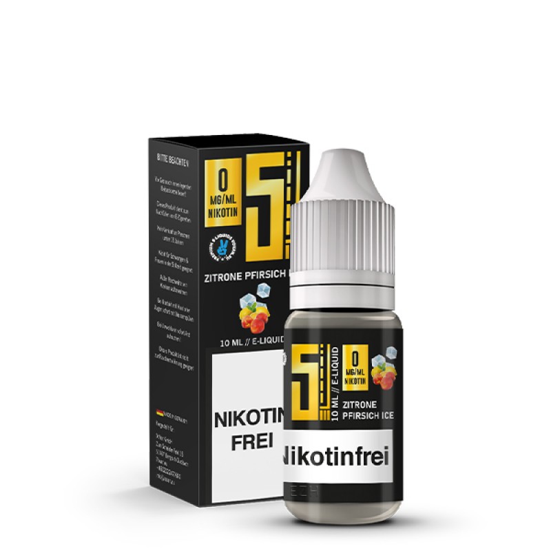 5 EL Zitrone Pfirsich Ice Liquid 10ml 5 EL Zitrone Pfirsich Ice Liquid 10ml