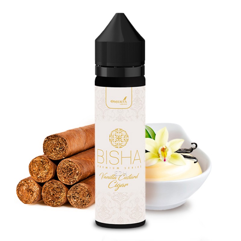 OMERTA LIQUIDS BISHA Vanilla Custard Cigar Aroma 20ml OMERTA LIQUIDS BISHA Vanilla Custard Cigar Aroma 20ml