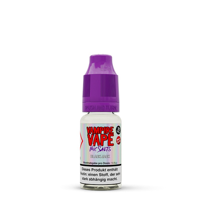 VAMPIRE VAPE Nic Salts Black Jack Nikotinsalz Liquid 10 ml VAMPIRE VAPE Nic Salts Black Jack Nikotinsalz Liquid 10 ml