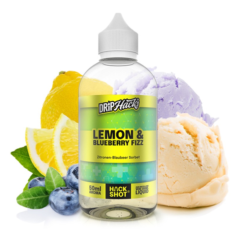 DRIP HACKS Lemon & Blueberry Fizz Aroma 50ml DRIP HACKS Lemon & Blueberry Fizz Aroma 50ml