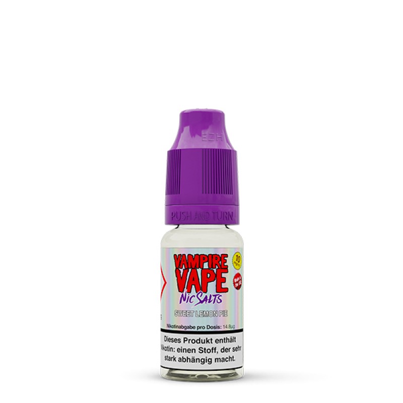 VAMPIRE VAPE Nic Salts Sweet Lemon Pie Nikotinsalz Liquid 10 ml VAMPIRE VAPE Nic Salts Sweet Lemon Pie Nikotinsalz Liquid 10 ml