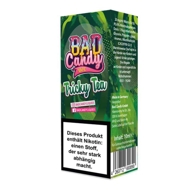BAD CANDY Tricky Tea Nikotinsalz Liquid 10 ml BAD CANDY Tricky Tea Nikotinsalz Liquid 10 ml