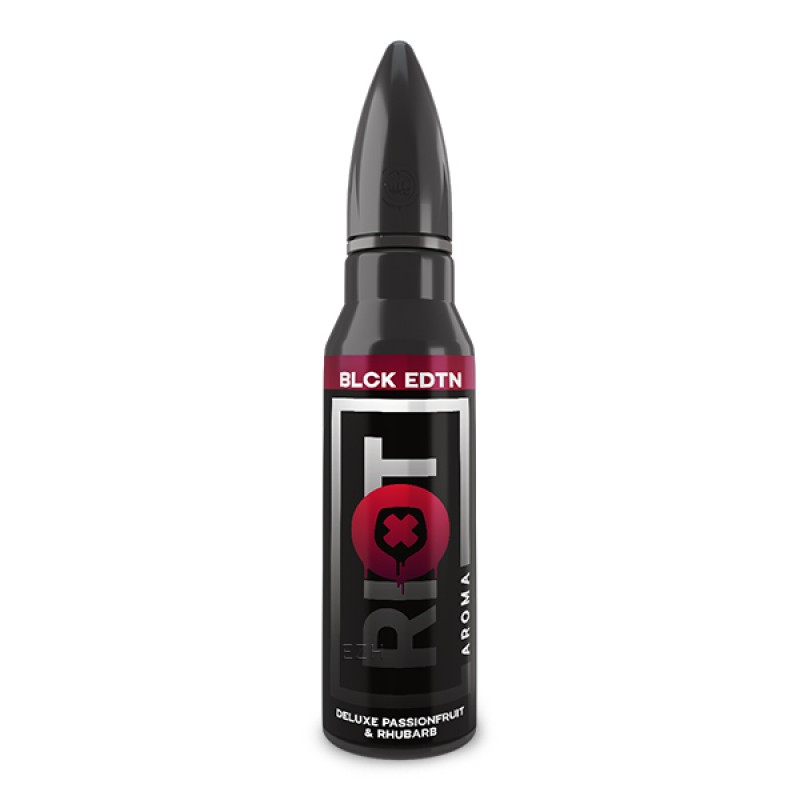 RIOT SQUAD Black Edition Deluxe Passionfruit & Rhubarb Aroma 15ml RIOT SQUAD Black Edition Deluxe Passionfruit & Rhubarb Aroma 15ml