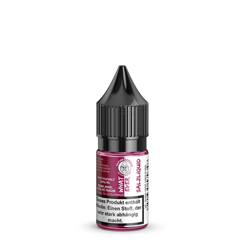 VAPING GORILLA What Ever Nikotinsalz Liquid 10 ml VAPING GORILLA What Ever Nikotinsalz Liquid 10 ml