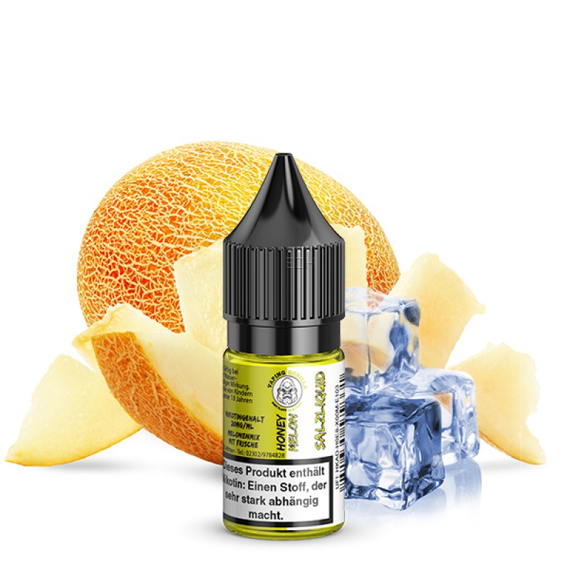VAPING GORILLA Honey Melon Nikotinsalz Liquid 10 ml VAPING GORILLA Honey Melon Nikotinsalz Liquid 10 ml